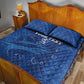 Custom Cape Verde Football Quilt Bed Set Go Champions Tubaroes Azuis