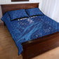 Custom Cape Verde Football Quilt Bed Set Go Champions Tubaroes Azuis