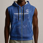 Custom Cape Verde Football Sleeveless Zip Hoodie Go Champions Tubaroes Azuis - African Pride