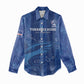 Custom Cape Verde Football Women Casual Shirt Go Champions Tubaroes Azuis LT15
