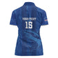 Custom Cape Verde Football Women Polo Shirt Go Champions Tubaroes Azuis
