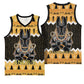 Afro Ancient Egyptian Basketball Jersey Anubis - Merry Christmas - African Pride