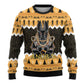 Afro Ancient Egyptian Ugly Christmas Sweater Anubis Merry Christmas