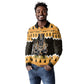 Afro Ancient Egyptian Long Sleeve Polo Shirt Anubis - Merry Christmas