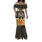 Afro Ancient Egyptian Mermaid Dress Anubis - Merry Christmas