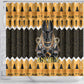 Afro Ancient Egyptian Shower Curtain Anubis - Merry Christmas