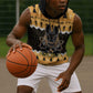 Afro Ancient Egyptian Sleeveless Hoodie Anubis - Merry Christmas - African Pride