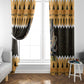 Afro Ancient Egyptian Window Curtain Anubis - Merry Christmas