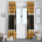 Afro Ancient Egyptian Window Curtain Anubis - Merry Christmas