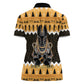 Afro Ancient Egyptian Women Polo Shirt Anubis - Merry Christmas