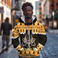 Afro Ancient Egyptian Zip Hoodie Anubis - Merry Christmas