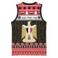 Afro Egypt Christmas Basketball Jersey Coat Of Arms Mix Egyptian Pattern - African Pride