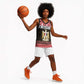 Afro Egypt Christmas Basketball Jersey Coat Of Arms Mix Egyptian Pattern - African Pride