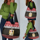 Afro Egypt Christmas Grocery Bag Coat Of Arms Mix Egyptian Pattern