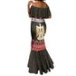 Afro Egypt Christmas Mermaid Dress Coat Of Arms Mix Egyptian Pattern
