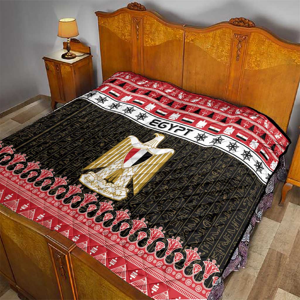 Afro Egypt Christmas Quilt Coat Of Arms Mix Egyptian Pattern