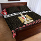 Afro Egypt Christmas Quilt Bed Set Coat Of Arms Mix Egyptian Pattern