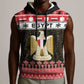 Afro Egypt Christmas Sleeveless Hoodie Coat Of Arms Mix Egyptian Pattern - African Pride