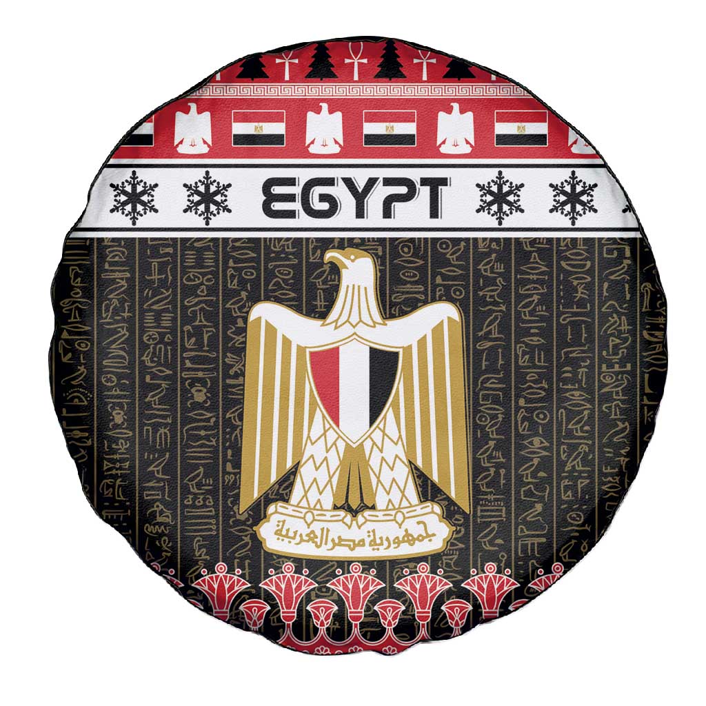 Afro Egypt Christmas Spare Tire Cover Coat Of Arms Mix Egyptian Pattern