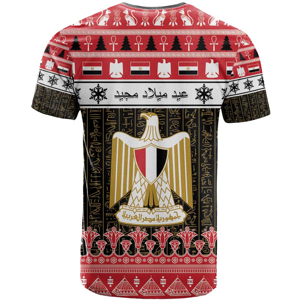 Afro Egypt Christmas T shirt Coat Of Arms Mix Egyptian Pattern LT15