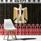 Afro Egypt Christmas Window Curtain Coat Of Arms Mix Egyptian Pattern