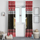 Afro Egypt Christmas Window Curtain Coat Of Arms Mix Egyptian Pattern
