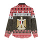 Afro Egypt Christmas Women Casual Shirt Coat Of Arms Mix Egyptian Pattern LT15