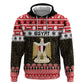 Afro Egypt Christmas Zip Hoodie Coat Of Arms Mix Egyptian Pattern