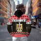 Afro Egypt Christmas Zip Hoodie Coat Of Arms Mix Egyptian Pattern