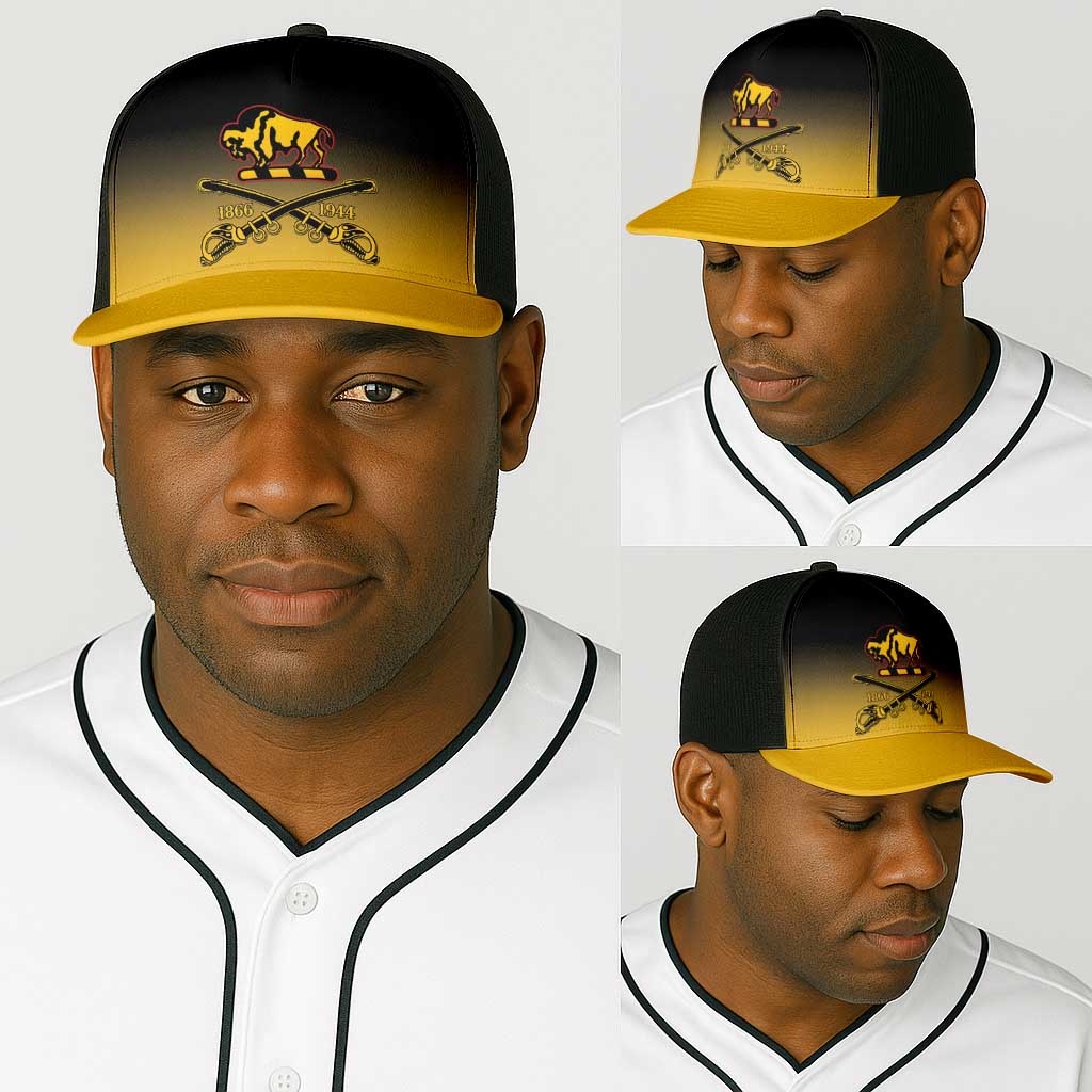 Afro-Americans Buffalo Soldiers Baseball Net Cap 10th Cavalry Regiment - African Pride