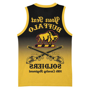 Personalized Afro-Americans Buffalo Soldiers Basketball Jersey 10th Cavalry Regiment - African Pride