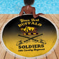 Personalized Afro-Americans Buffalo Soldiers Beach Blanket 10th Cavalry Regiment