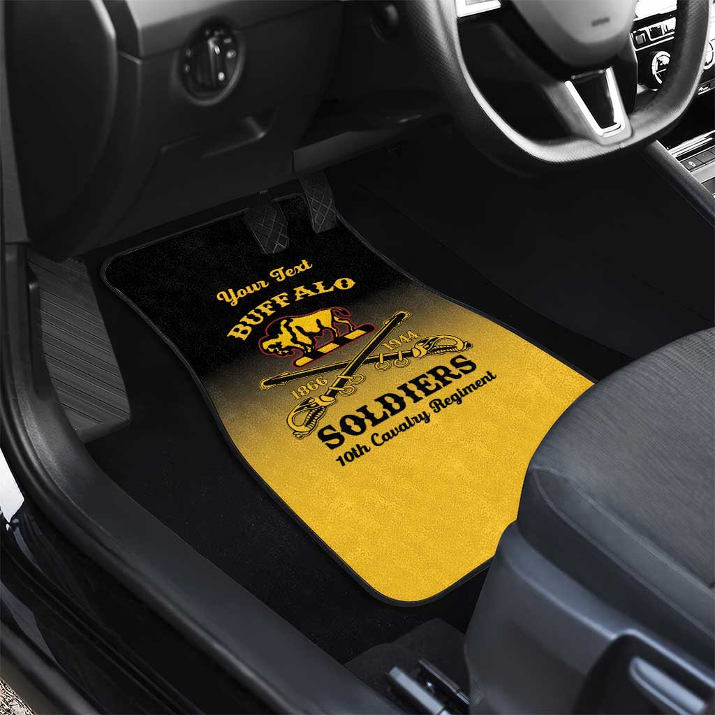 Personalized Afro-Americans Buffalo Soldiers Car Mats 10th Cavalry Regiment