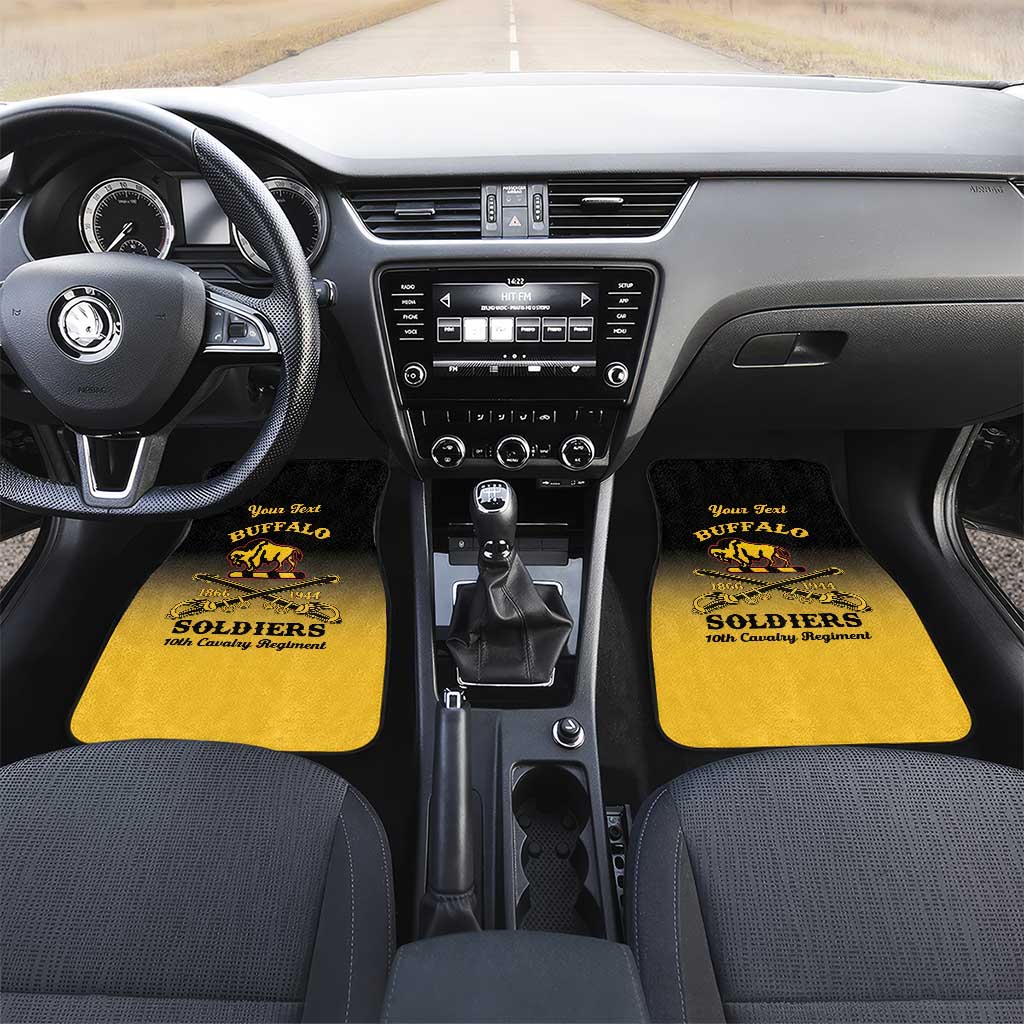 Personalized Afro-Americans Buffalo Soldiers Car Mats 10th Cavalry Regiment
