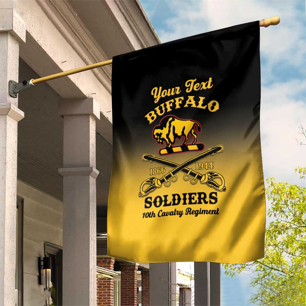 Personalized Afro-Americans Buffalo Soldiers Garden Flag 10th Cavalry Regiment