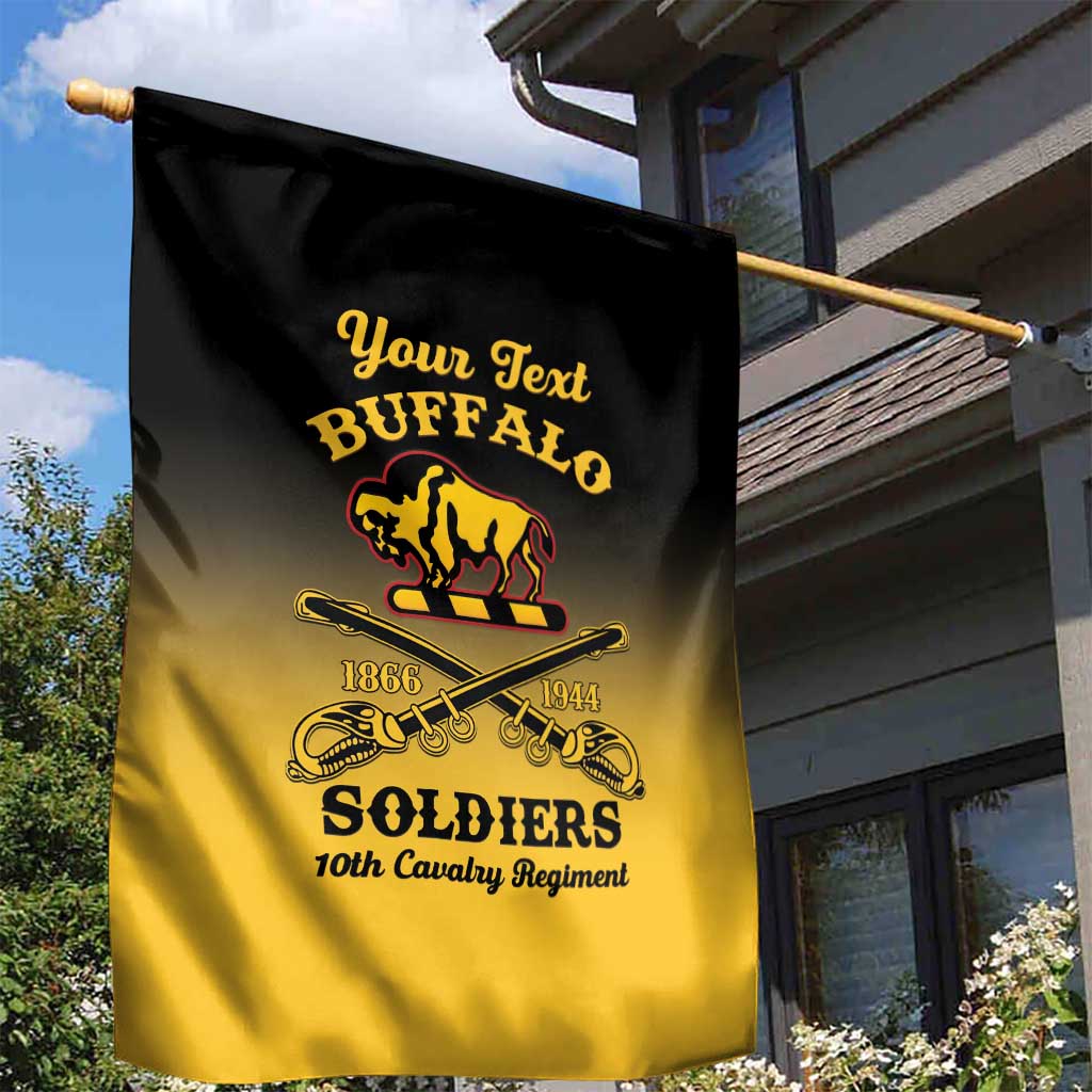 Personalized Afro-Americans Buffalo Soldiers Garden Flag 10th Cavalry Regiment