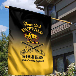 Personalized Afro-Americans Buffalo Soldiers Garden Flag 10th Cavalry Regiment