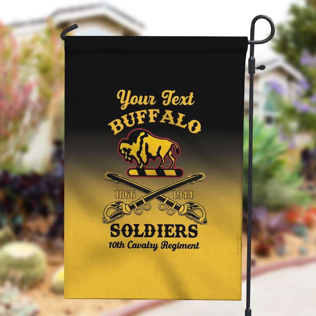 Personalized Afro-Americans Buffalo Soldiers Garden Flag 10th Cavalry Regiment