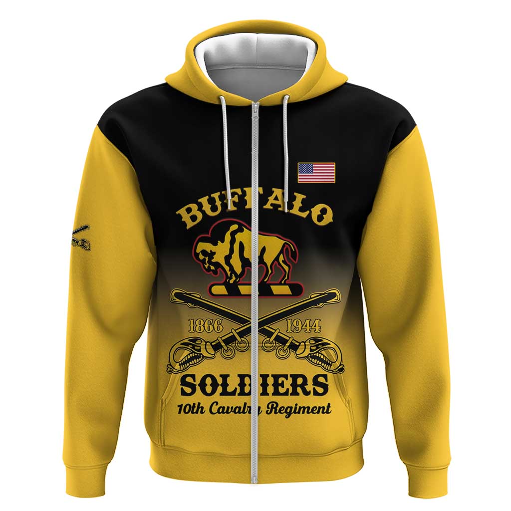 Personalized Afro-Americans Buffalo Soldiers Hoodie 10th Cavalry Regiment