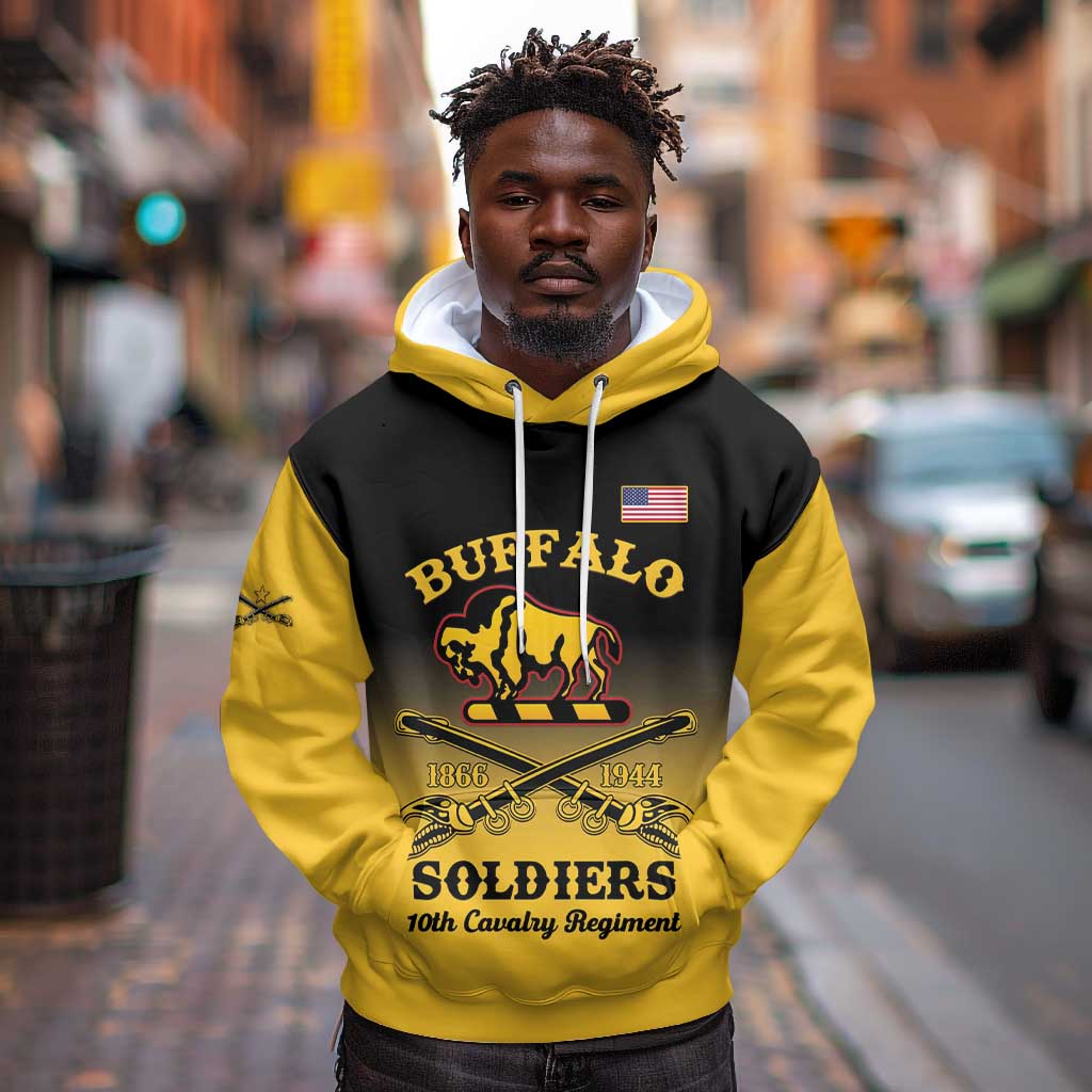 Personalized Afro-Americans Buffalo Soldiers Hoodie 10th Cavalry Regiment