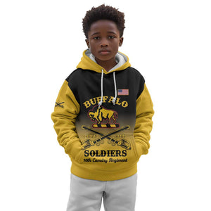 Personalized Afro-Americans Buffalo Soldiers Kid Hoodie 10th Cavalry Regiment