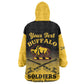 Personalized Afro-Americans Buffalo Soldiers Kid Wearable Blanket Hoodie 10th Cavalry Regiment