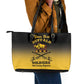 Personalized Afro-Americans Buffalo Soldiers Leather Tote Bag 10th Cavalry Regiment