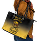 Personalized Afro-Americans Buffalo Soldiers Leather Tote Bag 10th Cavalry Regiment