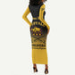 Personalized Afro-Americans Buffalo Soldiers Long Sleeve Bodycon Dress 10th Cavalry Regiment LT15