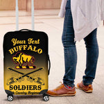 Personalized Afro-Americans Buffalo Soldiers Luggage Cover 10th Cavalry Regiment