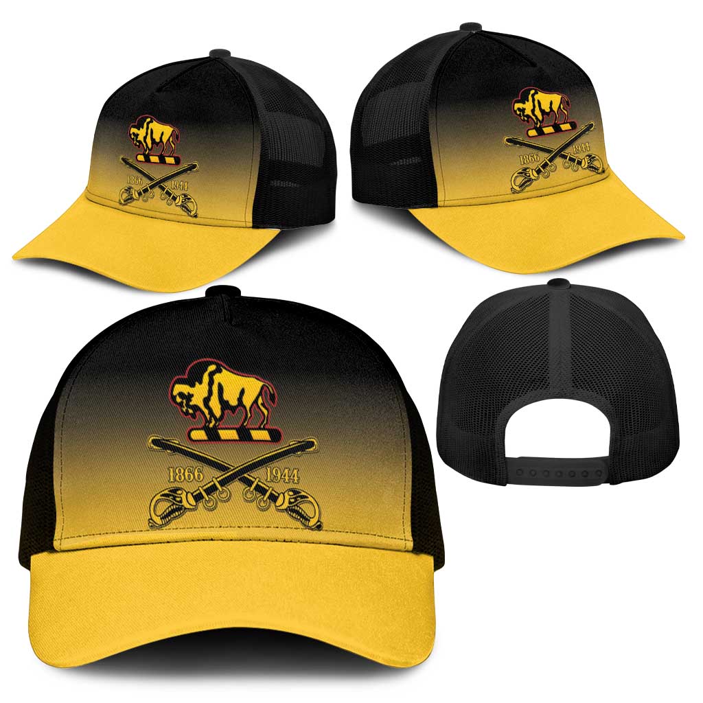 Afro-Americans Buffalo Soldiers Mesh Trucker Cap 10th Cavalry Regiment - African Pride