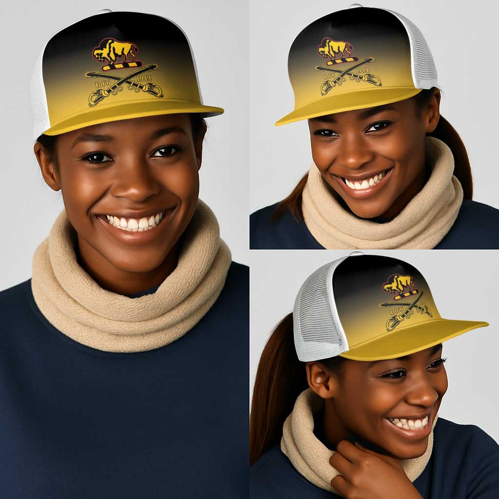 Afro-Americans Buffalo Soldiers Mesh Trucker Cap 10th Cavalry Regiment - African Pride