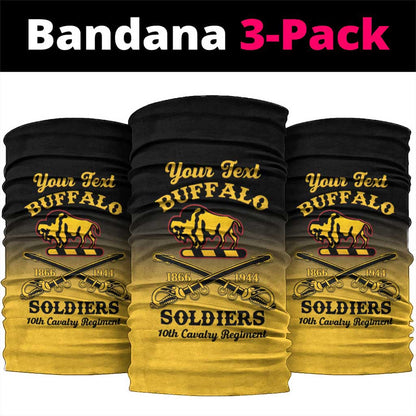 Personalized Afro-Americans Buffalo Soldiers Neck Gaiter 10th Cavalry Regiment LT15