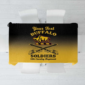 Personalized Afro-Americans Buffalo Soldiers Tablecloth 10th Cavalry Regiment